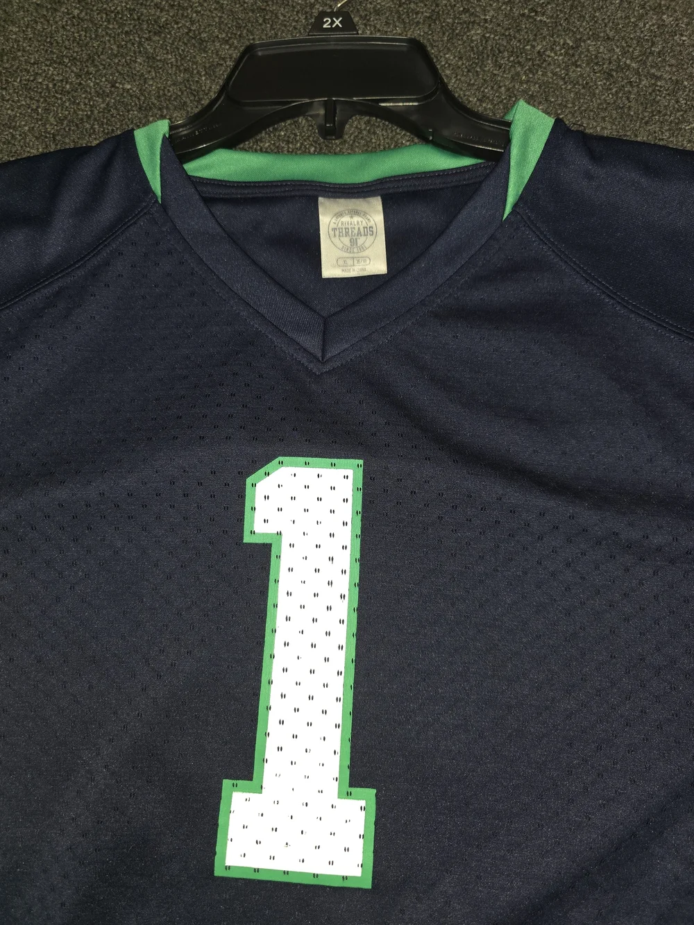 Rivalry Threads Notre Dame Irish Navy Jersey